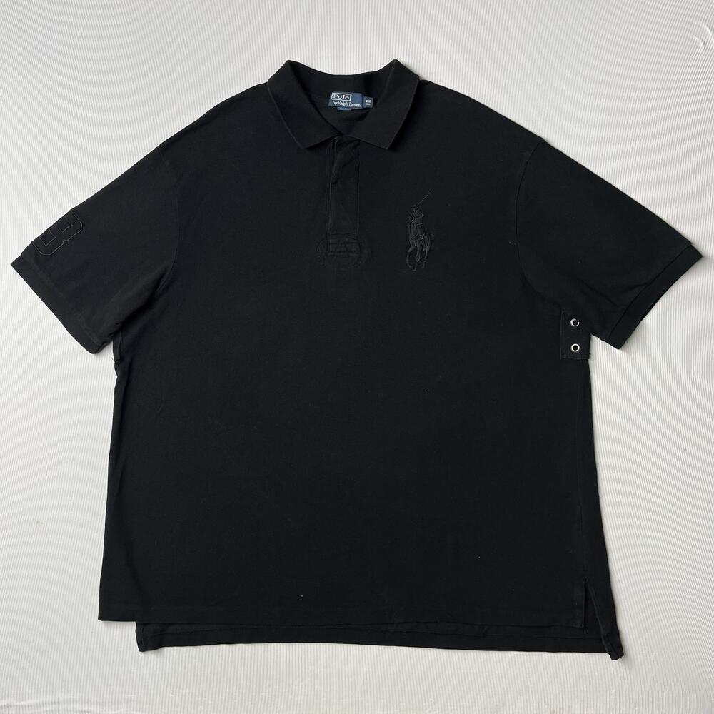 Polo By Ralph Lauren Polo Shirt Mens Big 3X Black Short Sleeve Big Pony 3 Patch